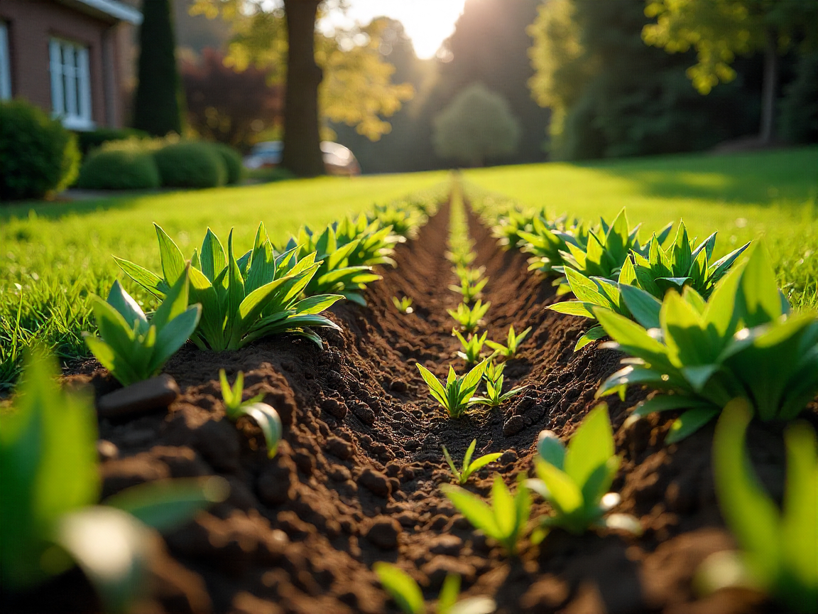 Spring landscape preparation and planting services